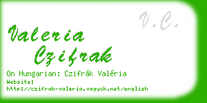 valeria czifrak business card