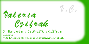 valeria czifrak business card